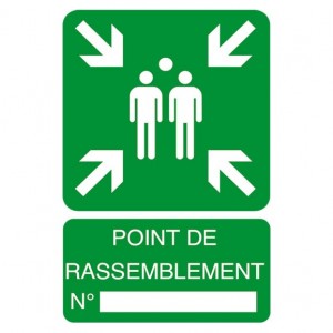 Panneau point de rassemblement