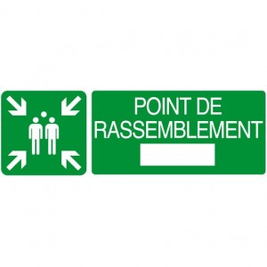 Panneau point de rassemblement