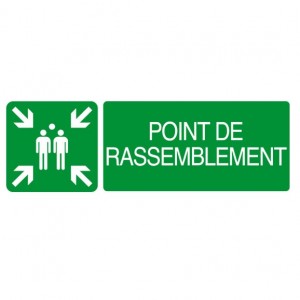 Panneau point de rassemblement