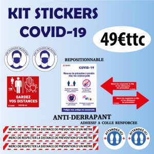 Kit stickers COVID-19