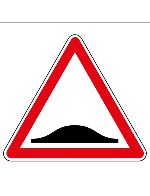 Panneau de danger - Ralentisseur dos d'âne