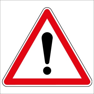 Panneau de danger - Point d'exclamation