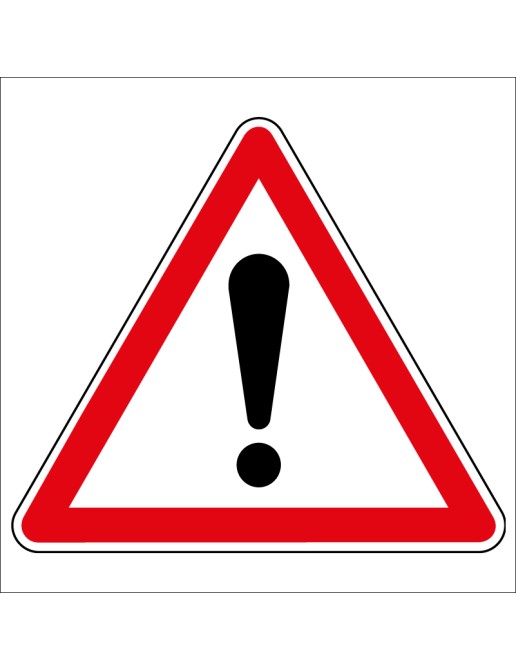 Panneau de danger - Point d'exclamation