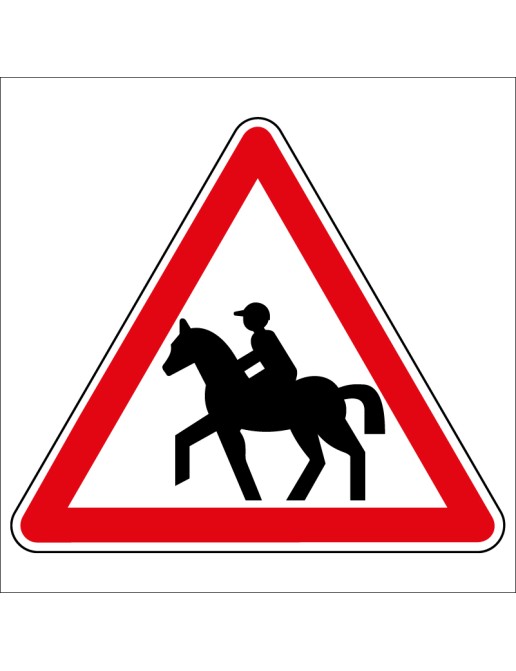 Panneau de danger - Attention Chevaux
