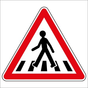 Panneau de danger - Passage pour piétons
