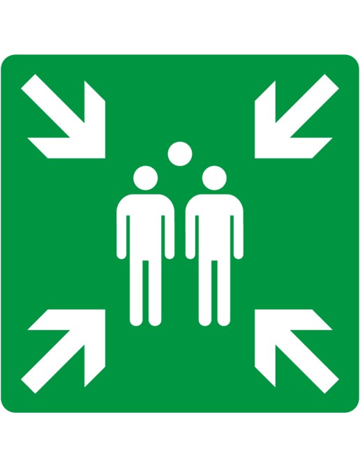 Panneau d'indication - Point de rassemblement