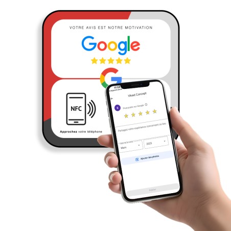 Plaque NFC - Avis Google