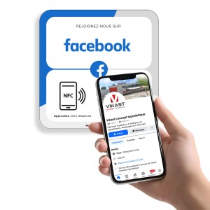 Plaque NFC - Page Facebook