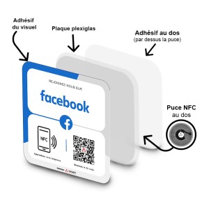 Plaque NFC - Page Facebook