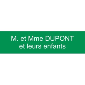 Gravoply 100 x 25 jusqu'à 2 lignes