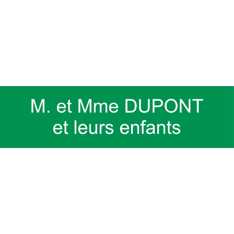 Gravoply 100 x 25 jusqu'à 2 lignes